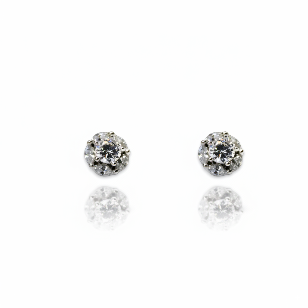 Lil Diamond Stud Earrings| 925 Sterling Silver SACH JEWELS