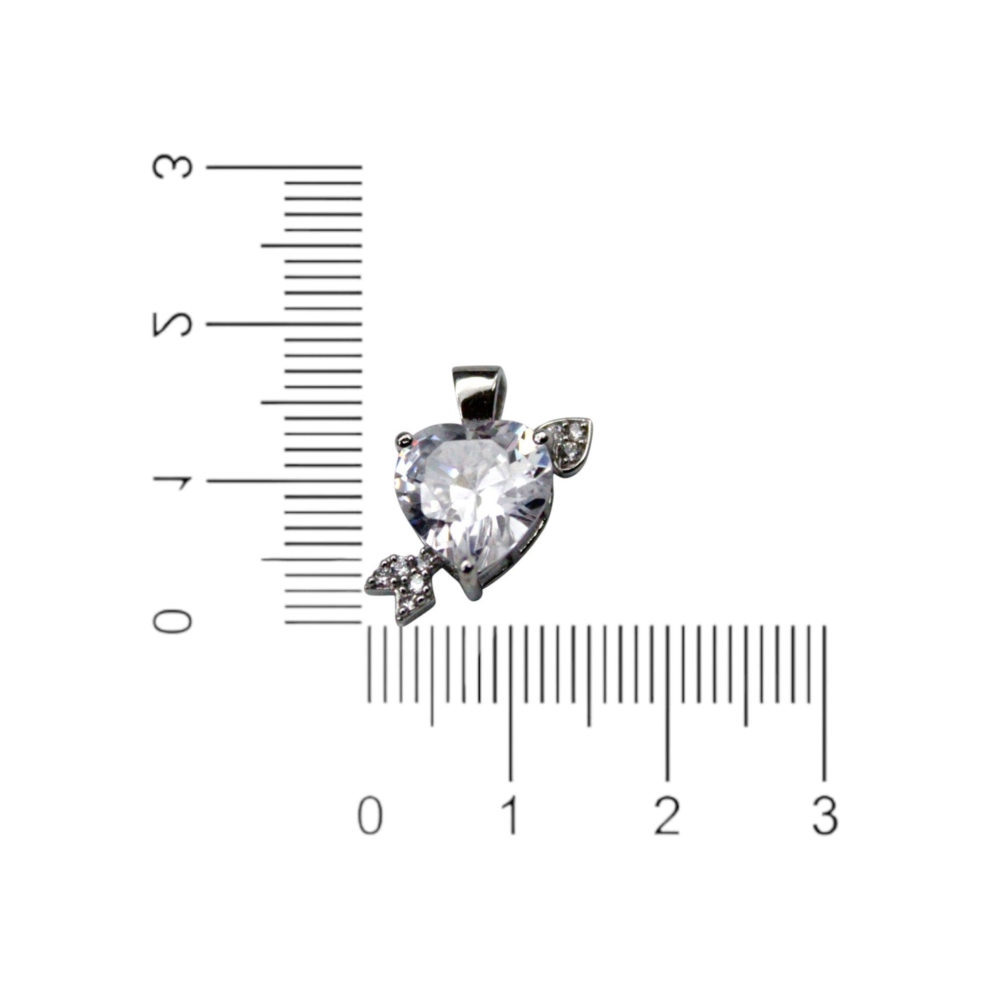 Love Diamond Heart Pendant Only | 925 Sterling Silver - SACH JEWELS