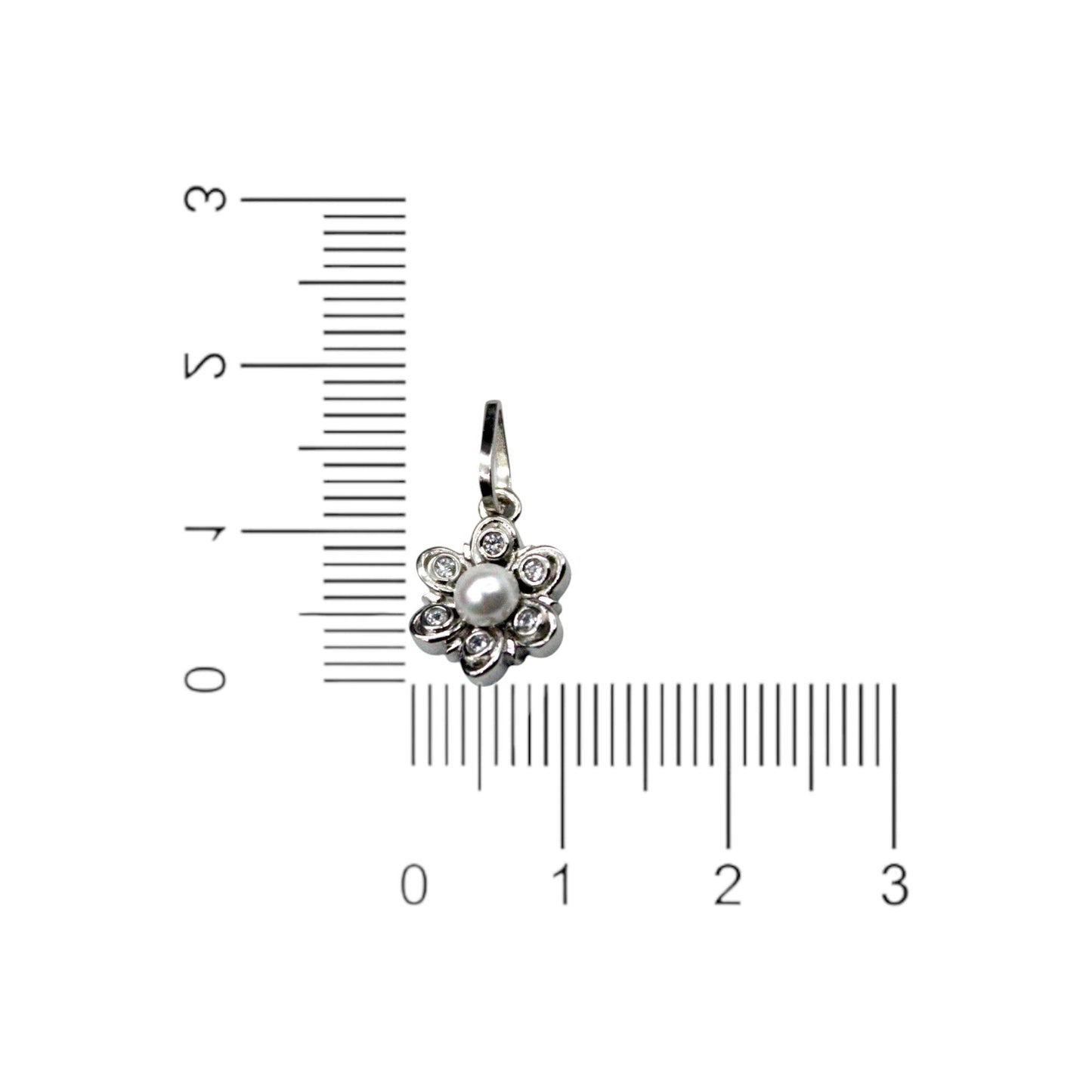 Twisted Pearl Flower Pendant Only | 925 Sterling Silver - SACH JEWELS