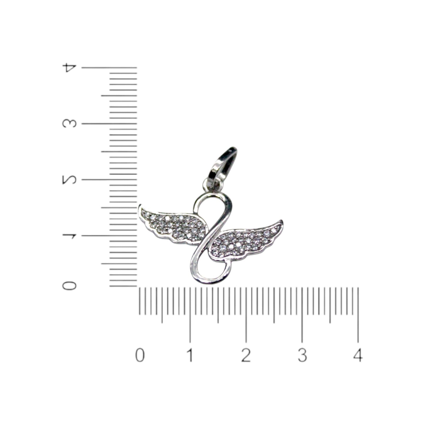 Diamond Studded Angels Wings Pendant Only | 925 Sterling Silver - SACH JEWELS