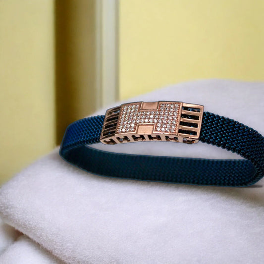 SACH Navy Blue .925 Silver Bracelet | Sterling Silver - SACH JEWELS