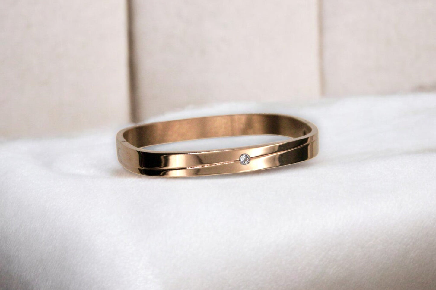 Single Stone Bracelet | Rose Gold Plated - SACH JEWELS