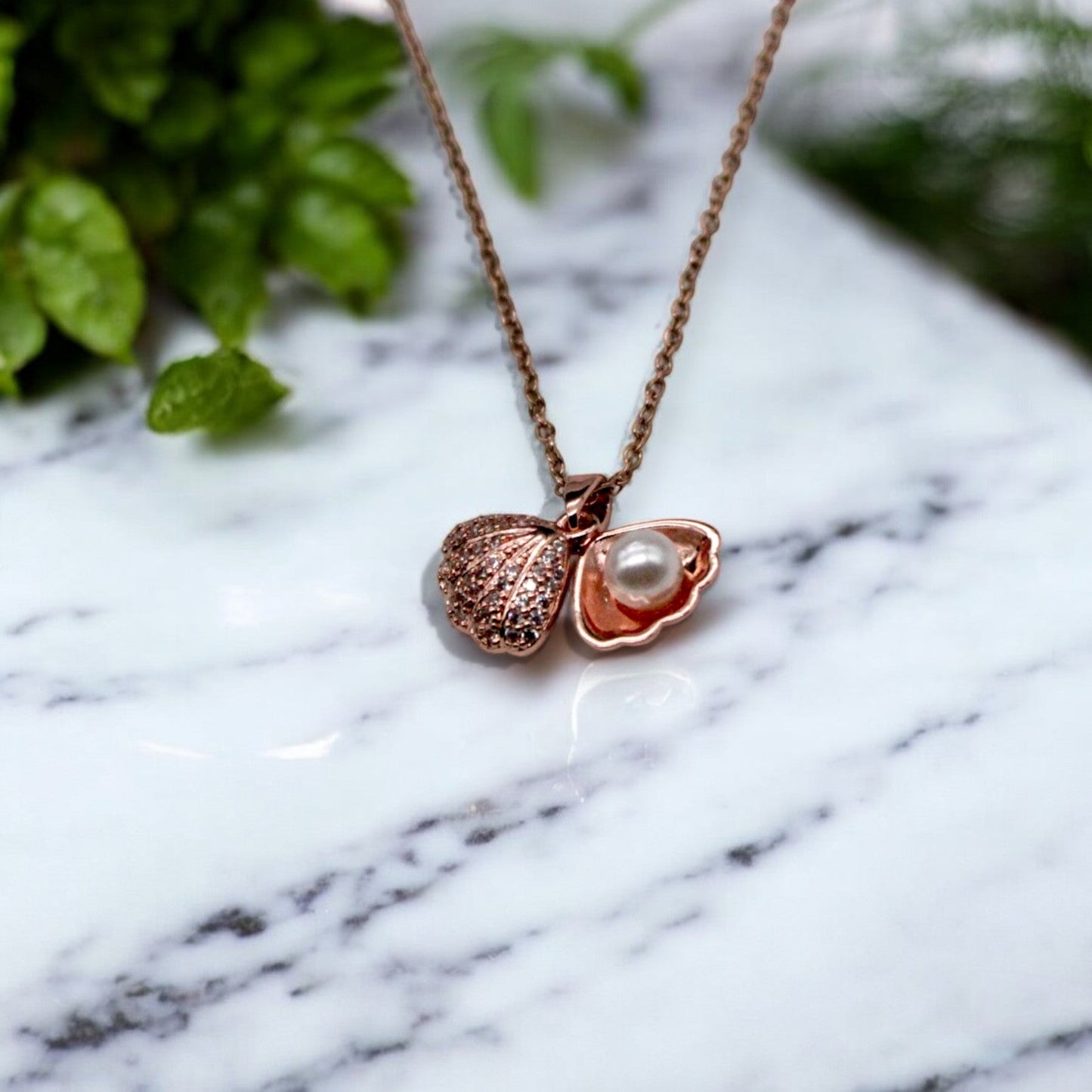 Rare Pearl Necklace | Rose Gold Plated - SACH JEWELS