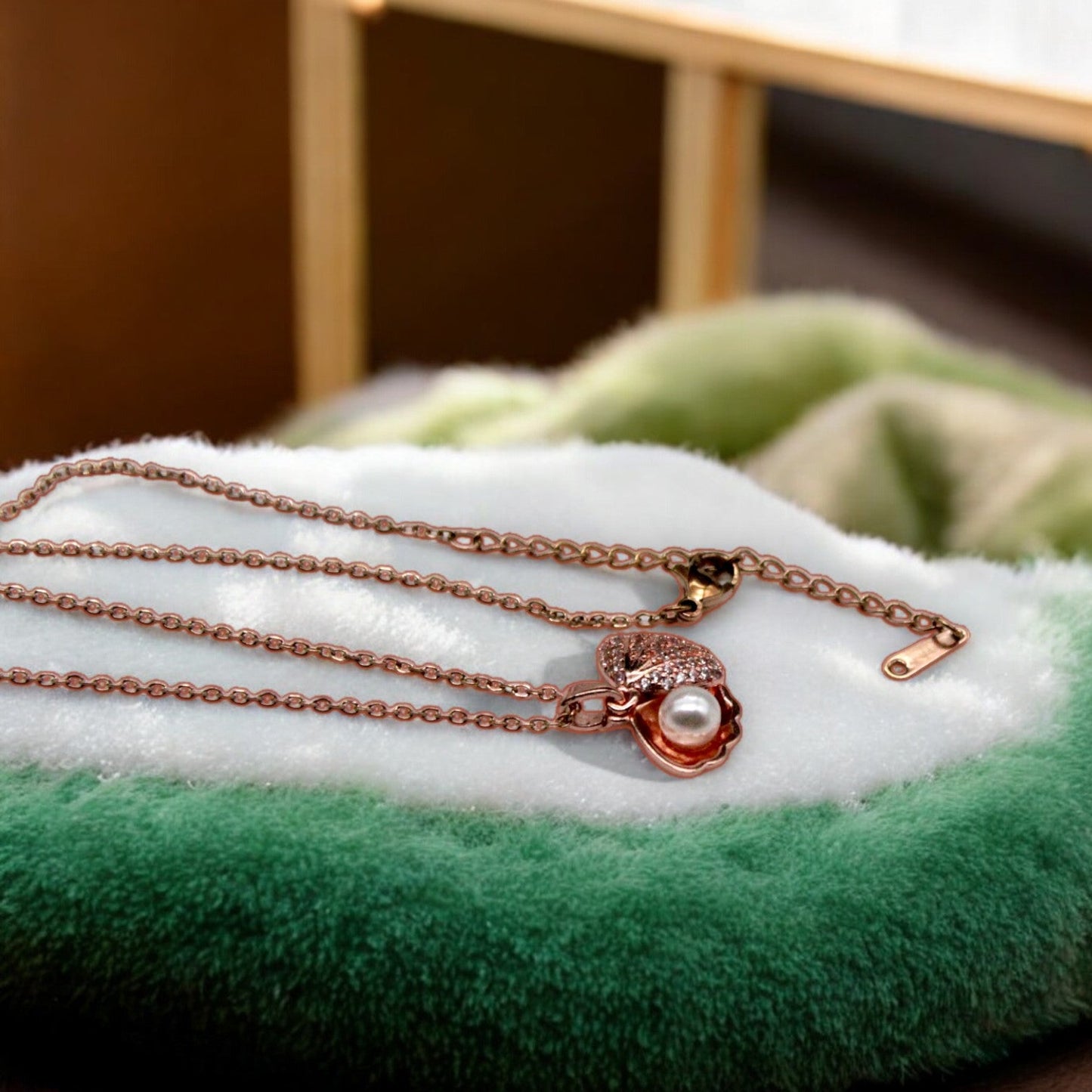 Rare Pearl Necklace | Rose Gold Plated - SACH JEWELS