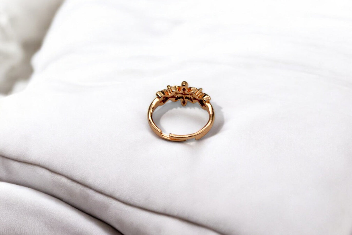 Queen Flower Ring | Rose Gold Plated - SACH JEWELS