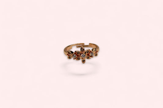 Queen Flower Ring | Rose Gold Plated - SACH JEWELS