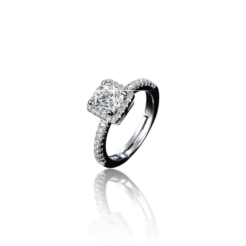 Diamond Italian Silver Plated Ring | Italian Silver Plated SACH JEWELS