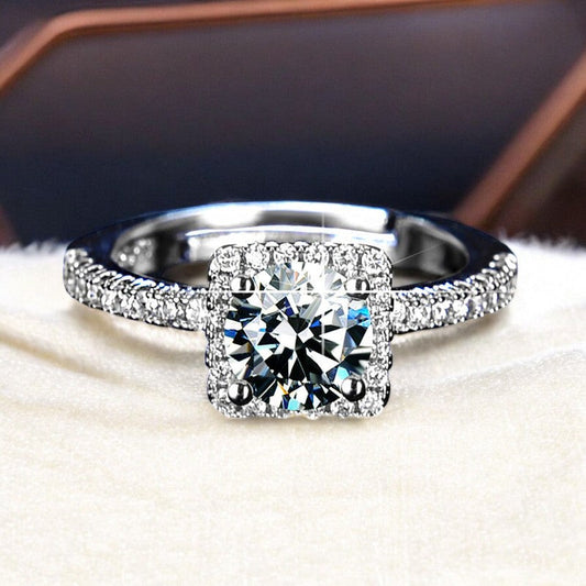 Diamond Italian Silver Plated Ring | Italian Silver Plated - SACH JEWELS