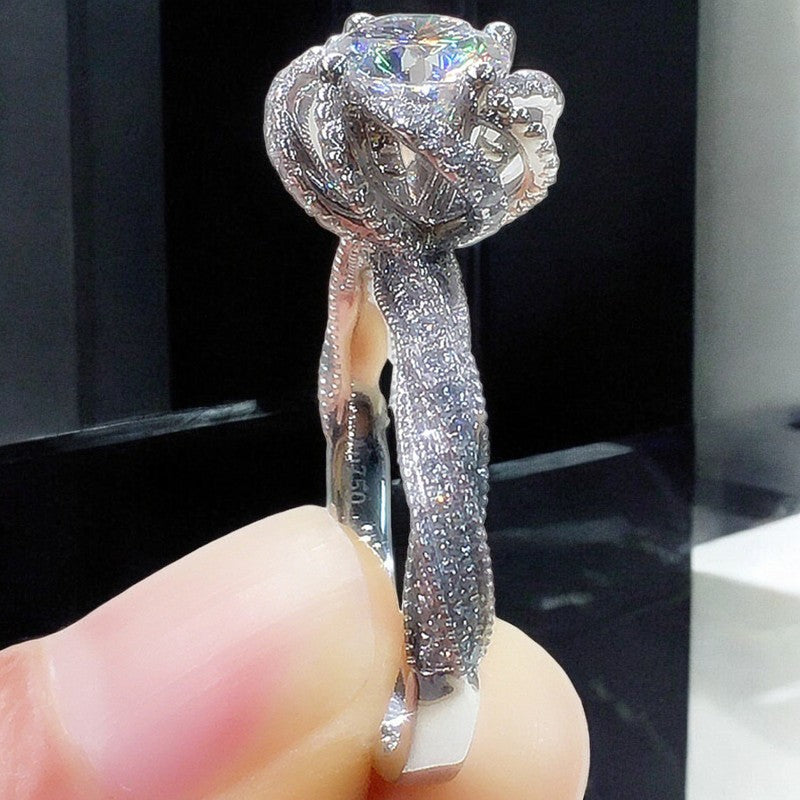 Twisted Petal Italian Silver Plated Ring | Italian Silver Plated - SACH JEWELS