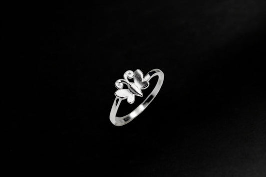 Matte Finish Butterfly Ring | 925 Sterling Silver - SACH JEWELS