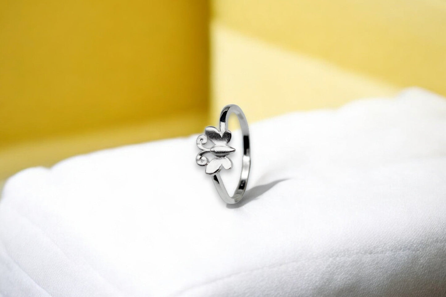 Matte Finish Butterfly Ring | 925 Sterling Silver - SACH JEWELS
