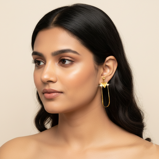 Looped in Love Drop Earrings | Italian Gold Plated SACH JEWELS
