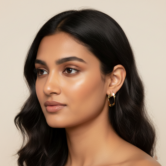 Twist Luxe Hoops Earrings | Italian Gold Plated SACH JEWELS