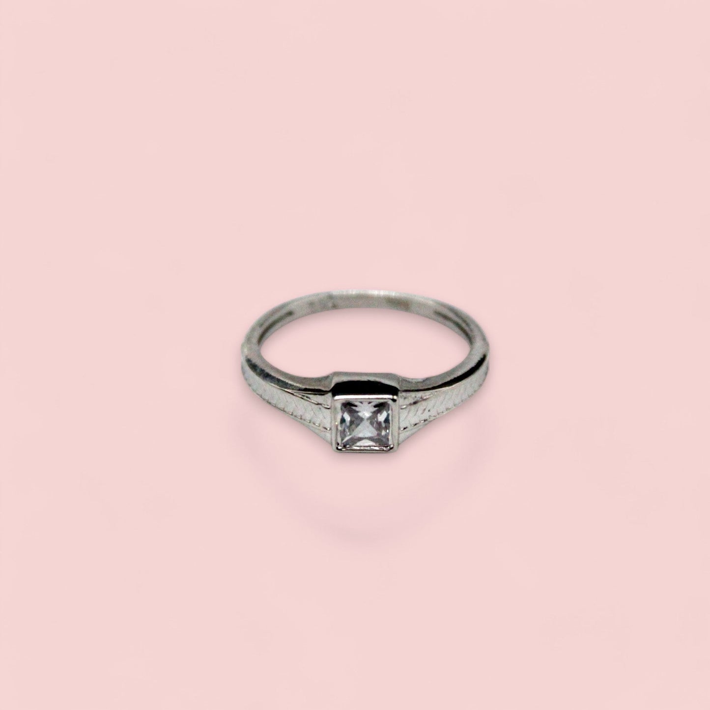 Center Diamond Ring | 925 Sterling Silver - SACH JEWELS