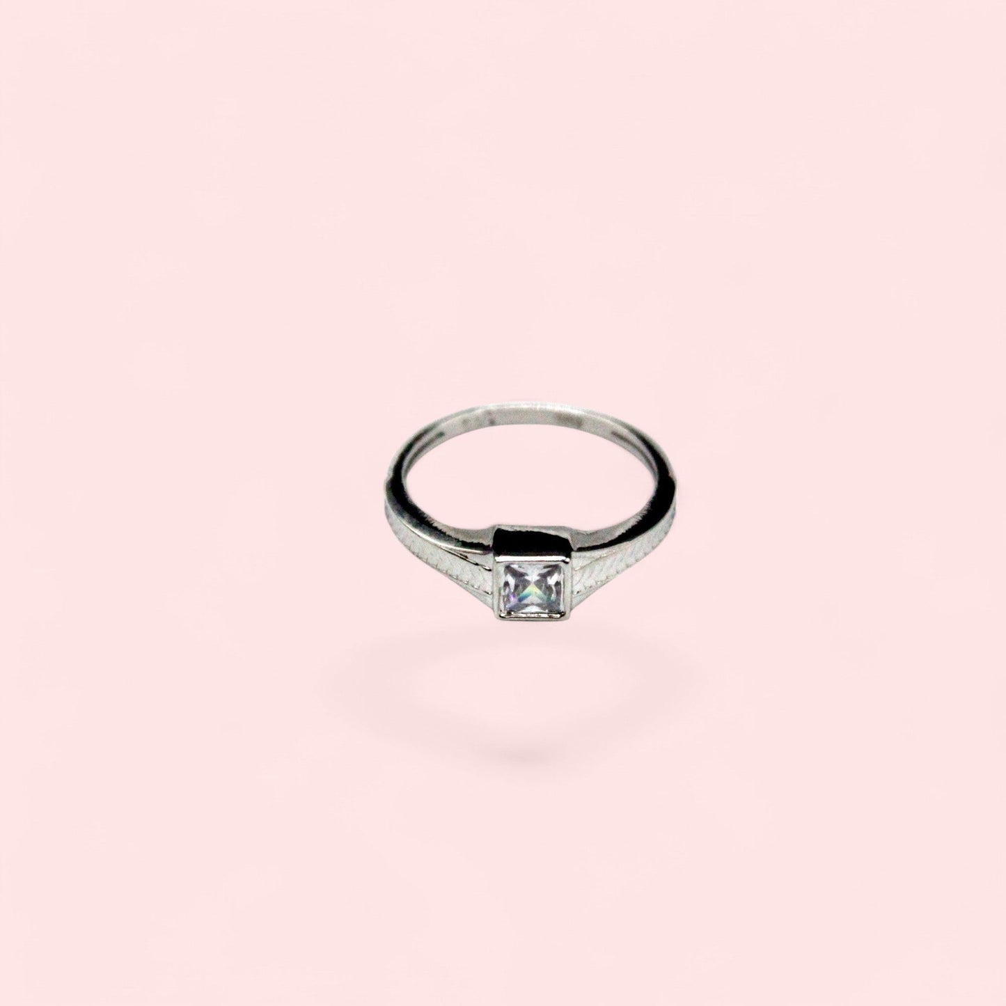 Center Diamond Ring | 925 Sterling Silver - SACH JEWELS