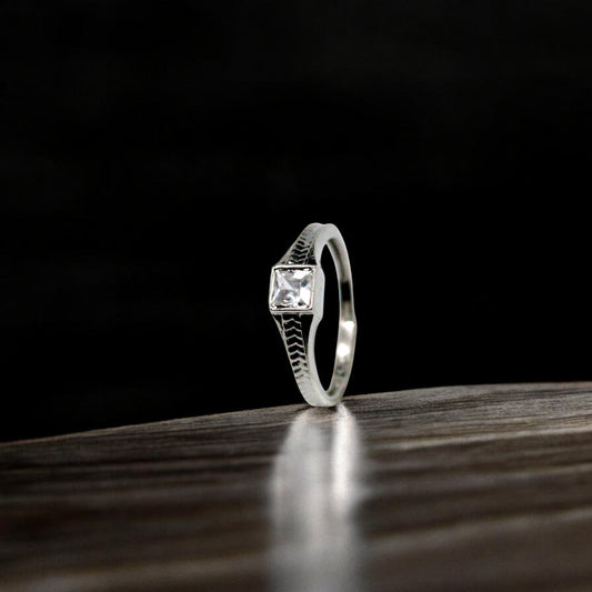 Center Diamond Ring | 925 Sterling Silver - SACH JEWELS