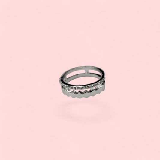 Wheel Cut diamond Ring | 925 Sterling Silver - SACH JEWELS