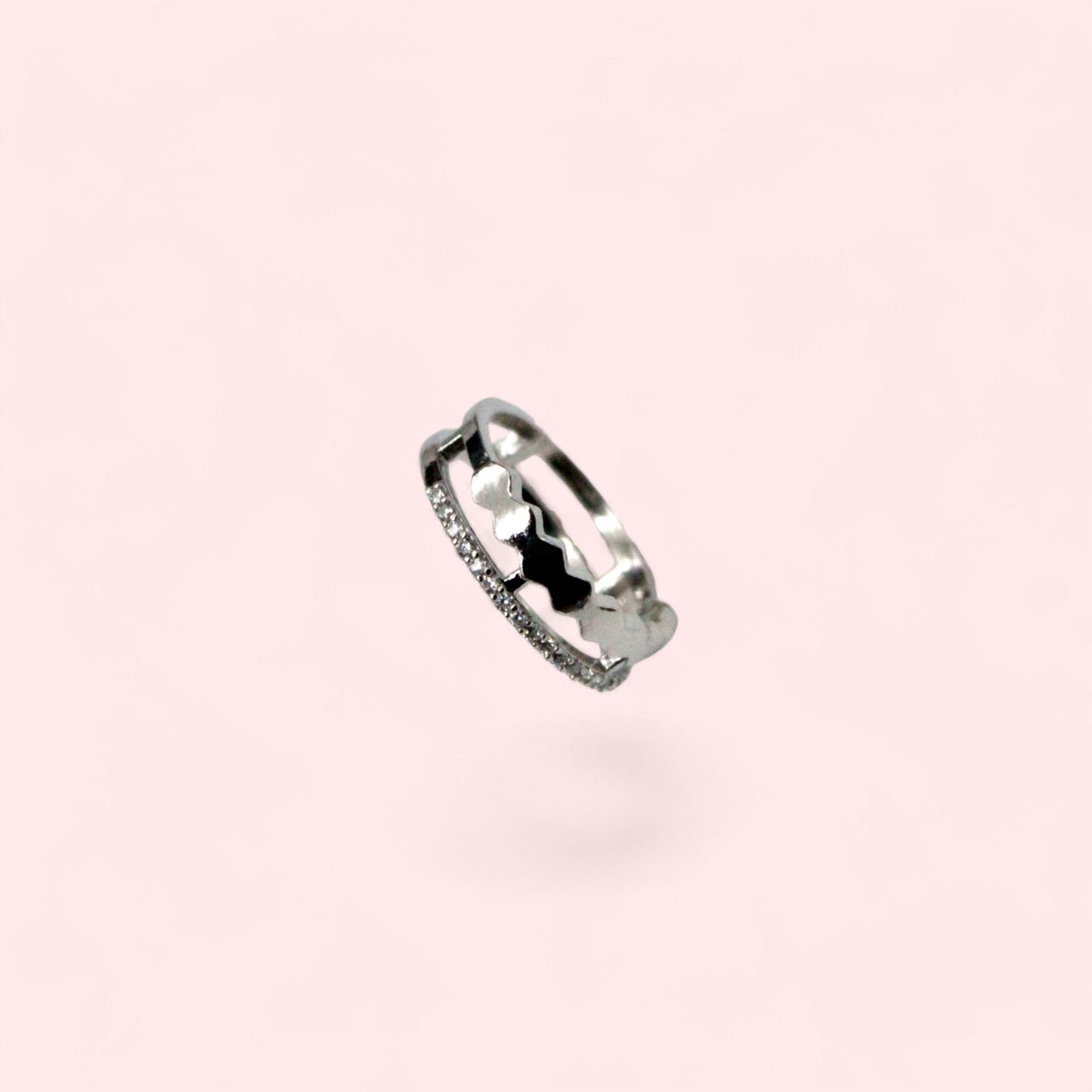 Wheel Cut diamond Ring | 925 Sterling Silver - SACH JEWELS