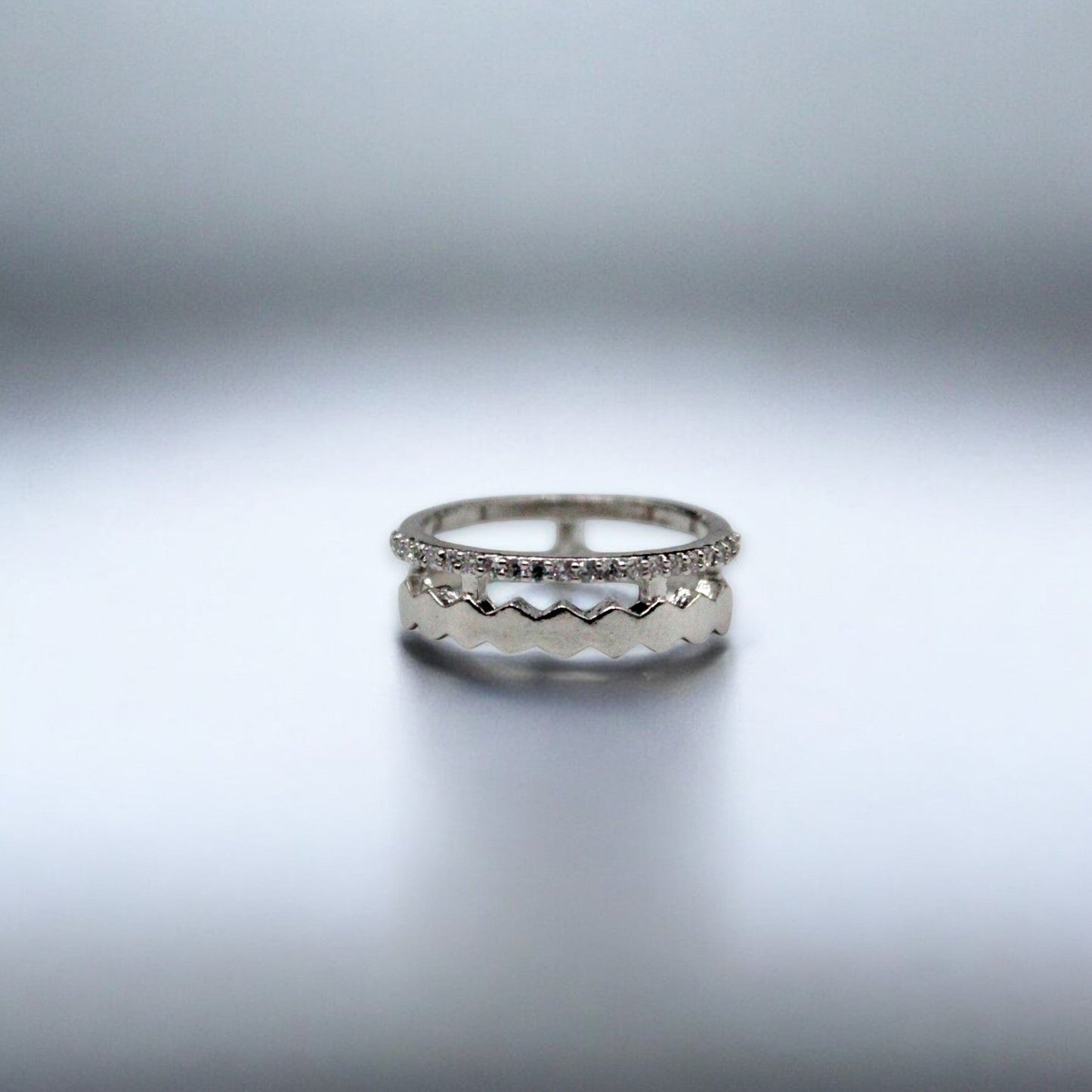 Wheel Cut diamond Ring | 925 Sterling Silver - SACH JEWELS