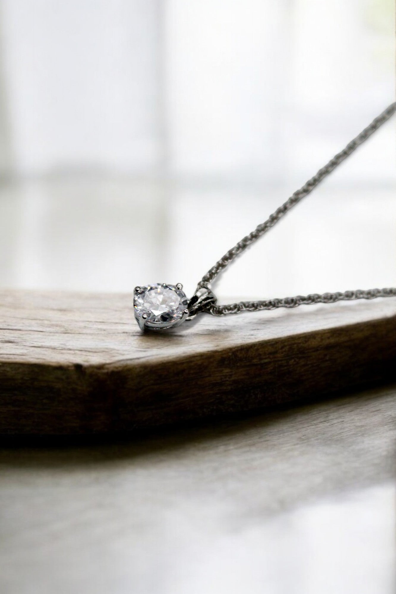 Premium Ovoid Diamond Pendant Set | 925 Sterling Silver - SACH JEWELS