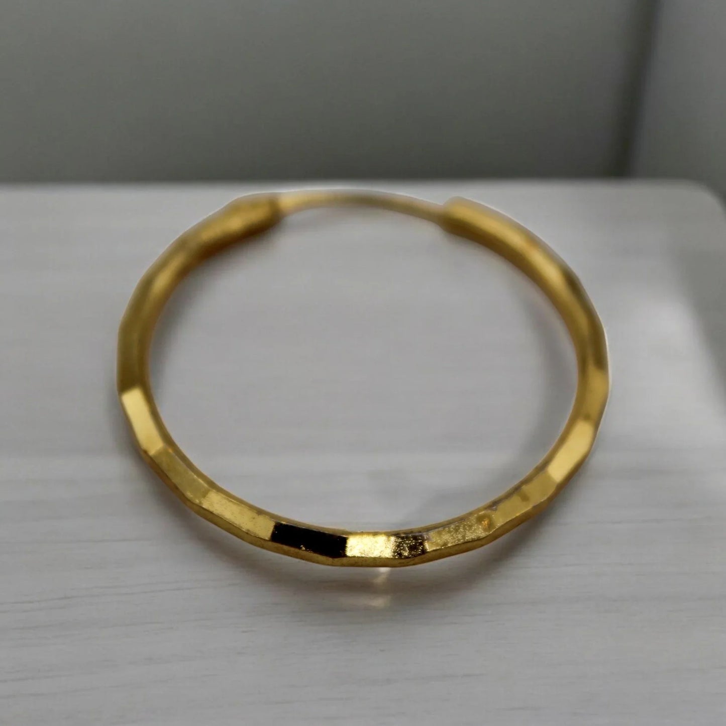 Long Hoop earrings | Italian Gold Plated - SACH JEWELS