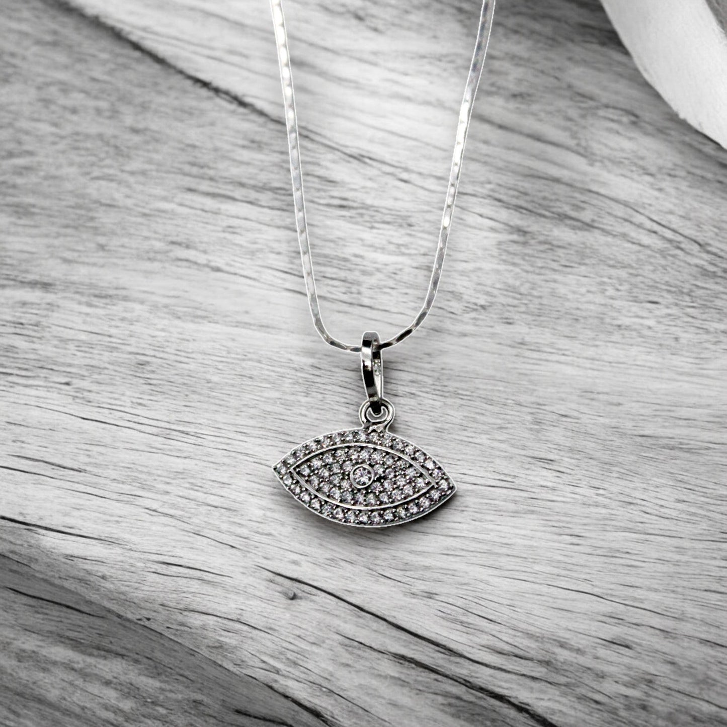 Diamond Studded Eye Pendant Only | 925 Sterling Silver SACH JEWELS