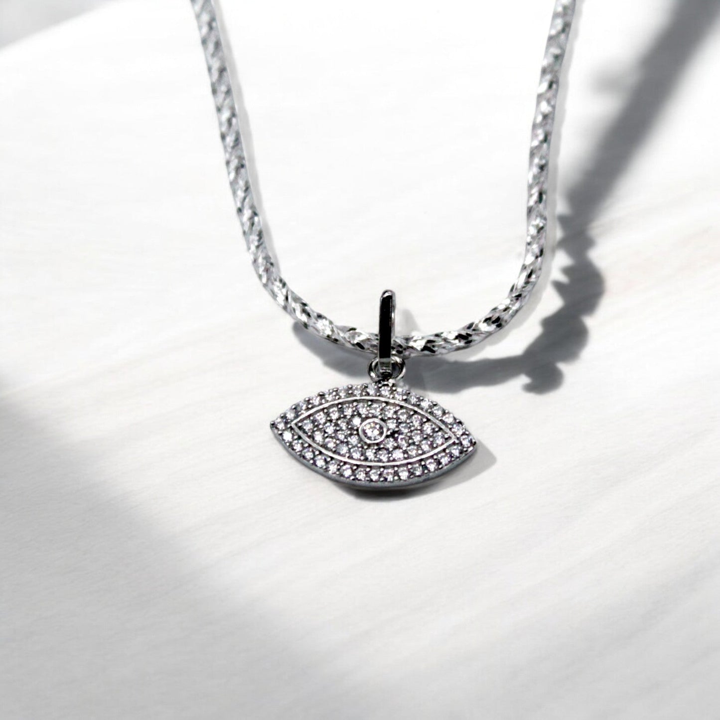 Diamond Studded Eye Pendant Only | 925 Sterling Silver SACH JEWELS