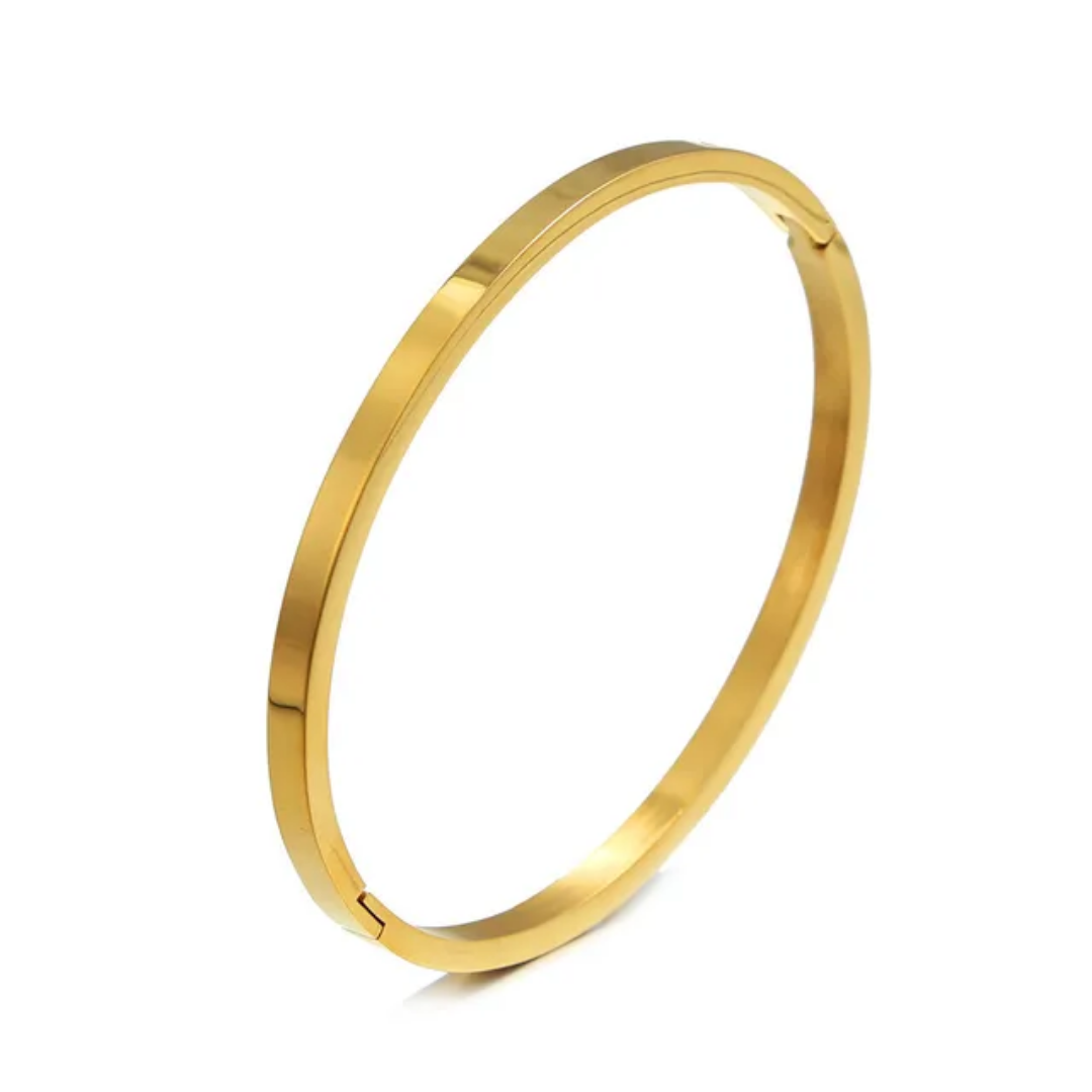 Elegant Golden Kada | Italian Gold Plated - SACH JEWELS