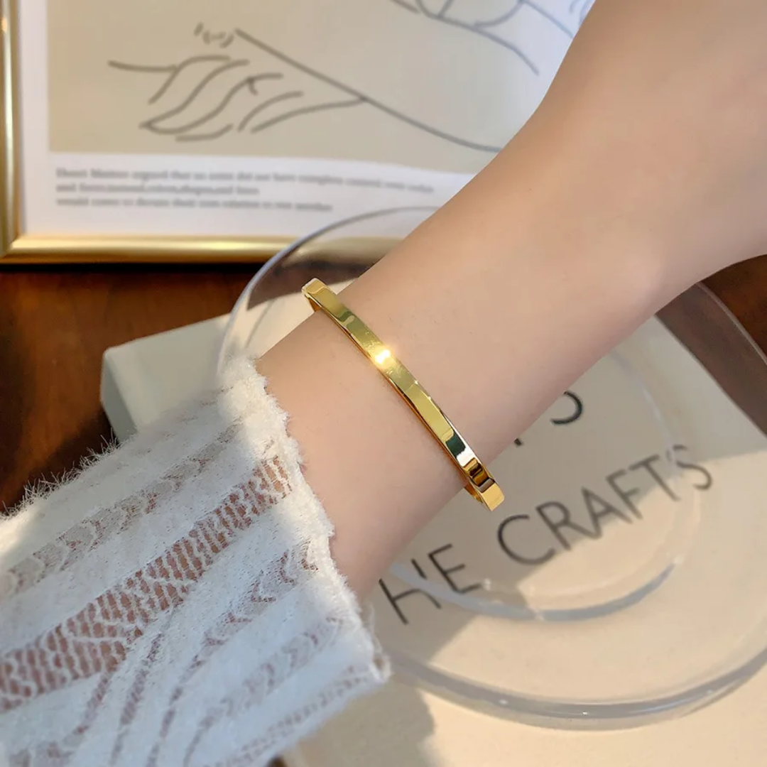 Elegant Golden Kada | Italian Gold Plated - SACH JEWELS