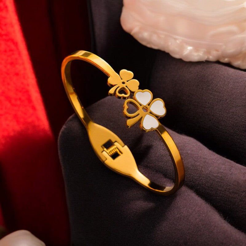 Double Flower Bracelet | Italian Gold Plated - SACH JEWELS
