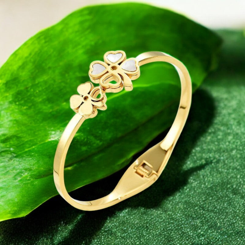Double Flower Bracelet | Italian Gold Plated - SACH JEWELS