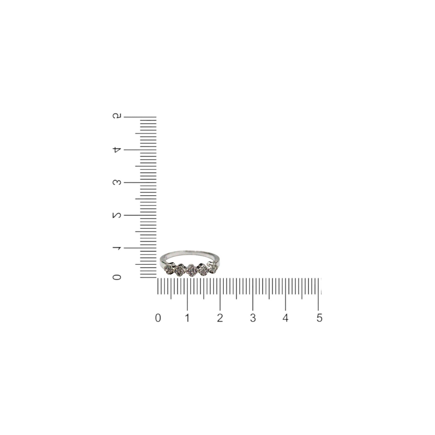 Diamond Studded Rail Ring | 925 Sterling Silver - SACH JEWELS