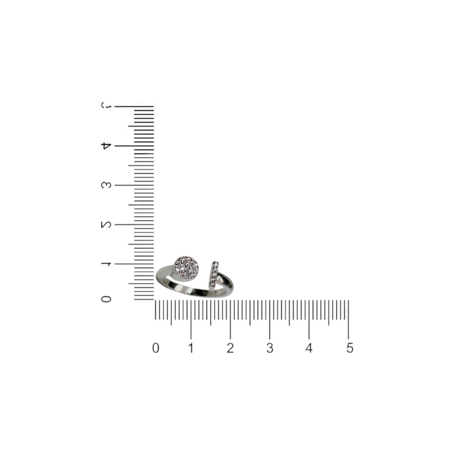 Glamour Diamond studded Ring | 925 Sterling Silver - SACH JEWELS