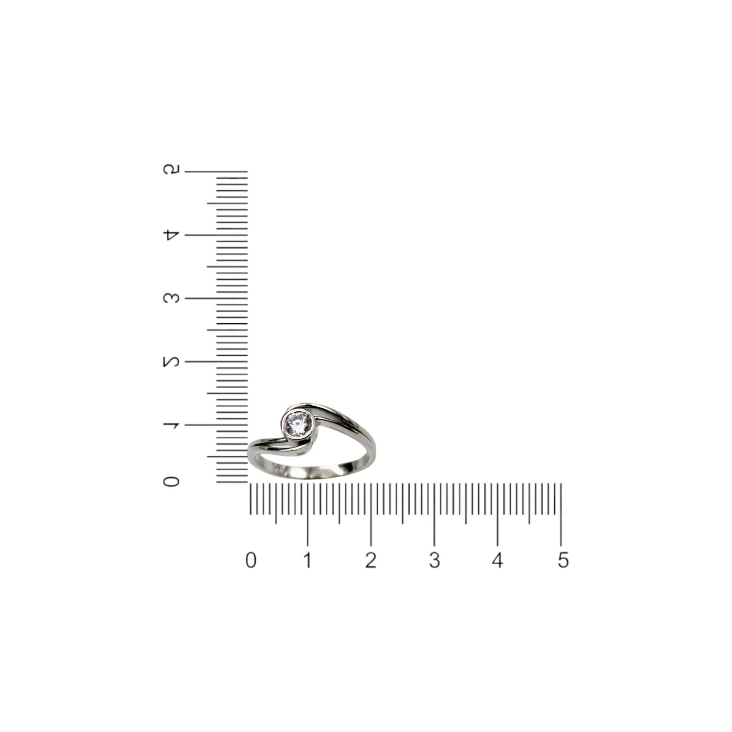 Twisted Diamond Stud Ring | 925 Sterling Silver - SACH JEWELS