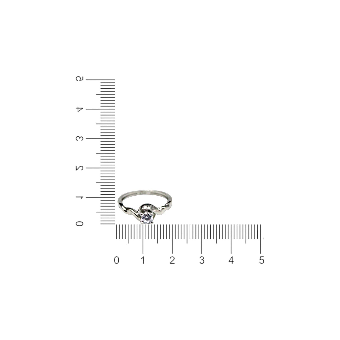Twisted Diamond Stud Ring | 925 Sterling Silver - SACH JEWELS
