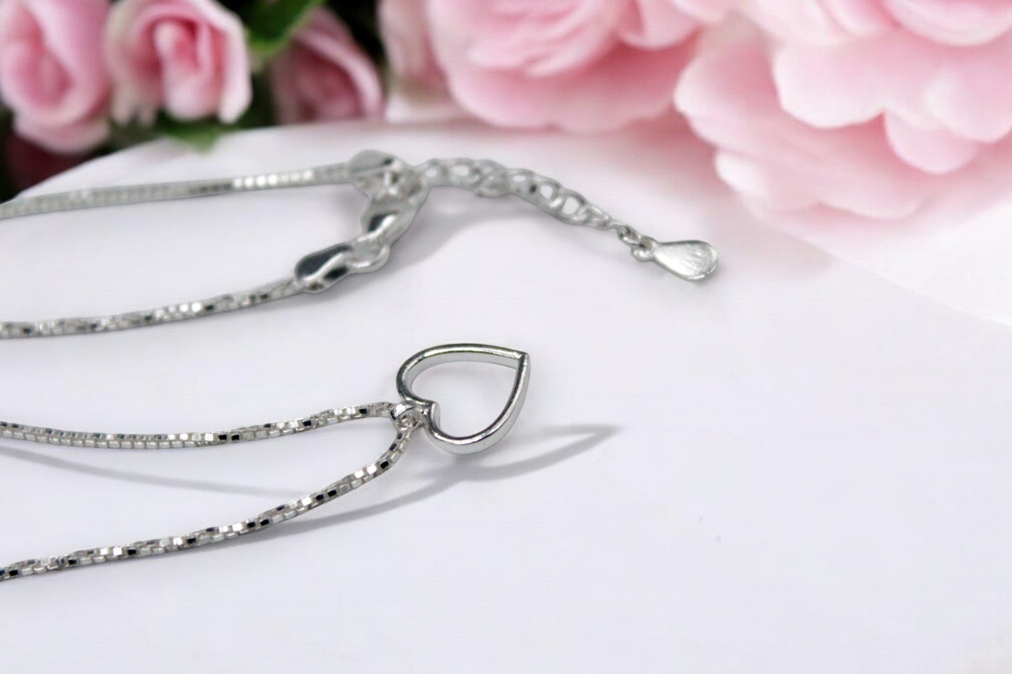 Silver Heart Necklace | 925 Sterling Silver - SACH JEWELS