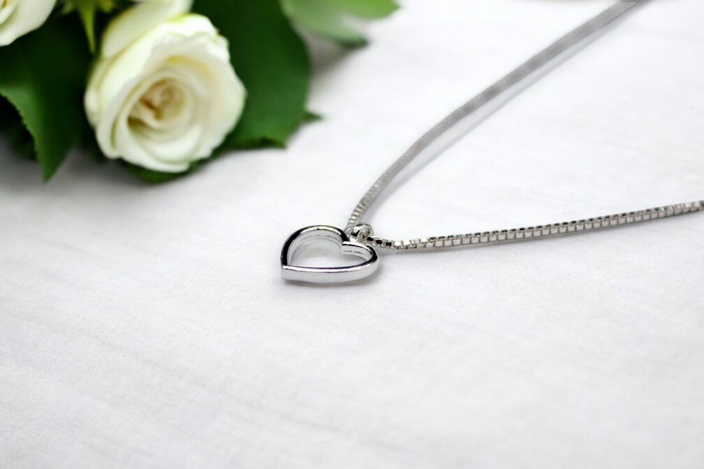 Silver Heart Necklace | 925 Sterling Silver - SACH JEWELS