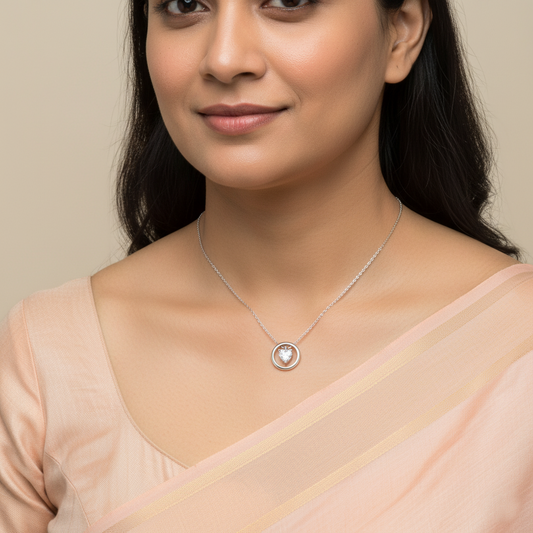 Orbit Twist Necklace | Italian Silver Plated SACH JEWELS