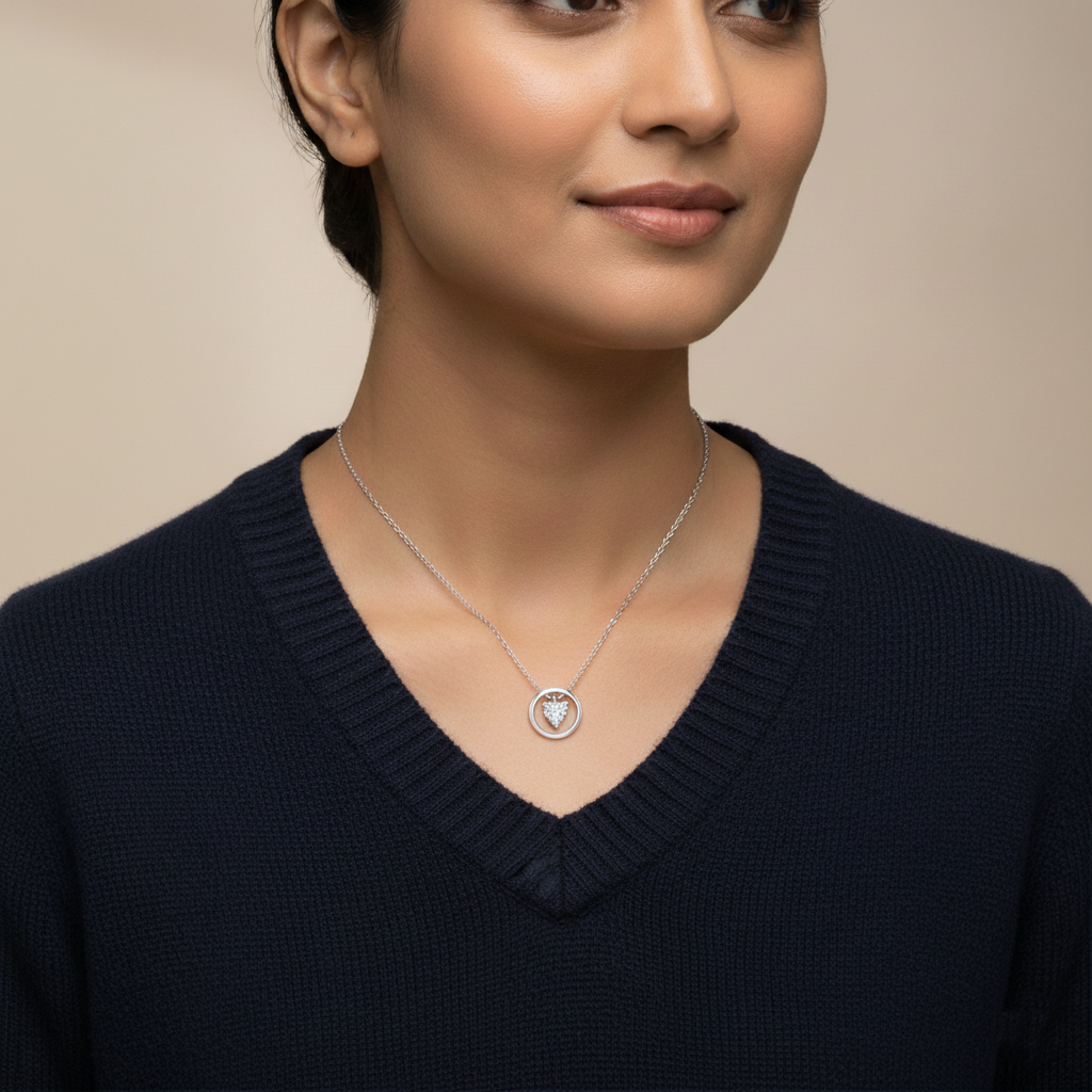 Orbit Twist Necklace | Italian Silver Plated SACH JEWELS