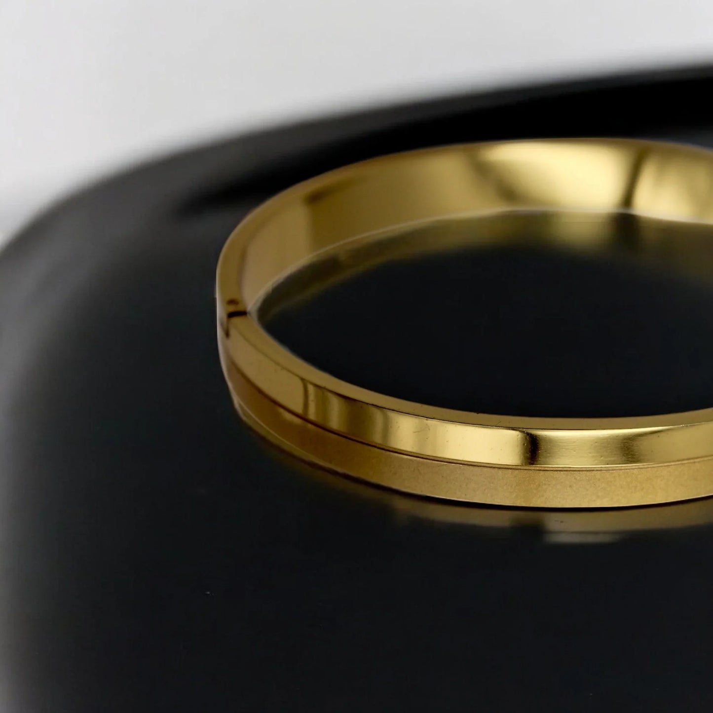 Dual Split Matte Shiny Bracelet | Italian Gold Plated. - SACH JEWELS