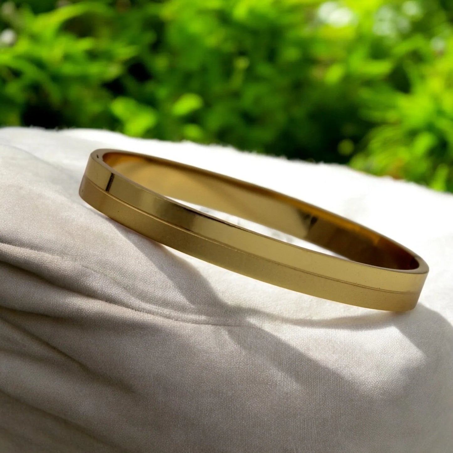 Dual Split Matte Shiny Bracelet | Italian Gold Plated. - SACH JEWELS