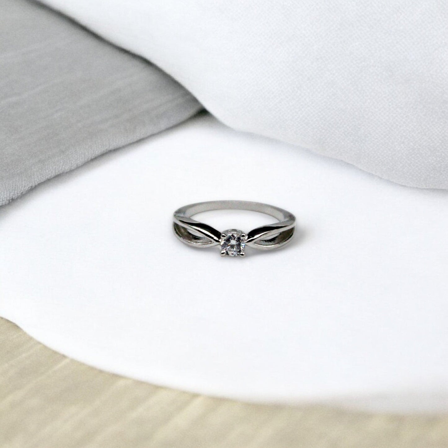 Spotlight Diamond Ring | 925 Sterling Silver - SACH JEWELS