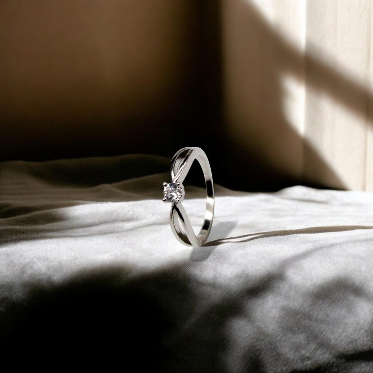 Spotlight Diamond Ring | 925 Sterling Silver - SACH JEWELS