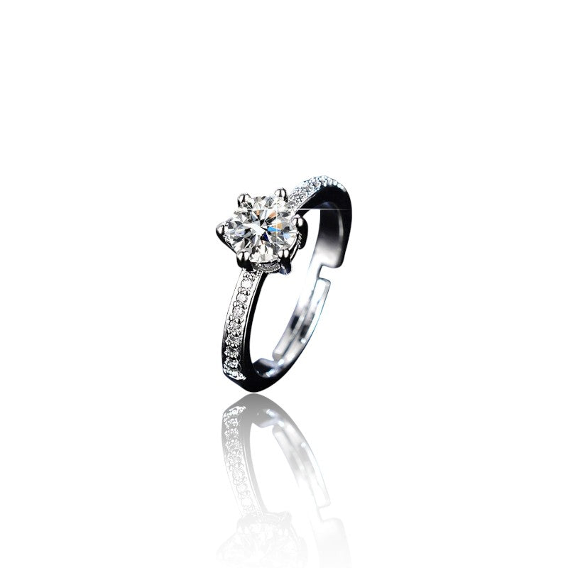 Women Graceful Diamond Ring | Italian Silver Plated SACH JEWELS