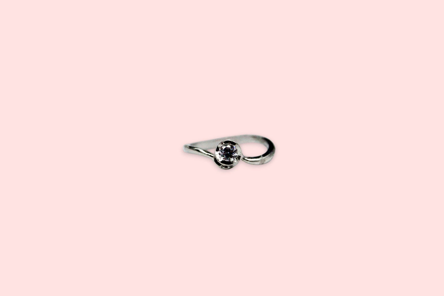 Antique Diamond Stud Ring | 925 Sterling Silver - SACH JEWELS