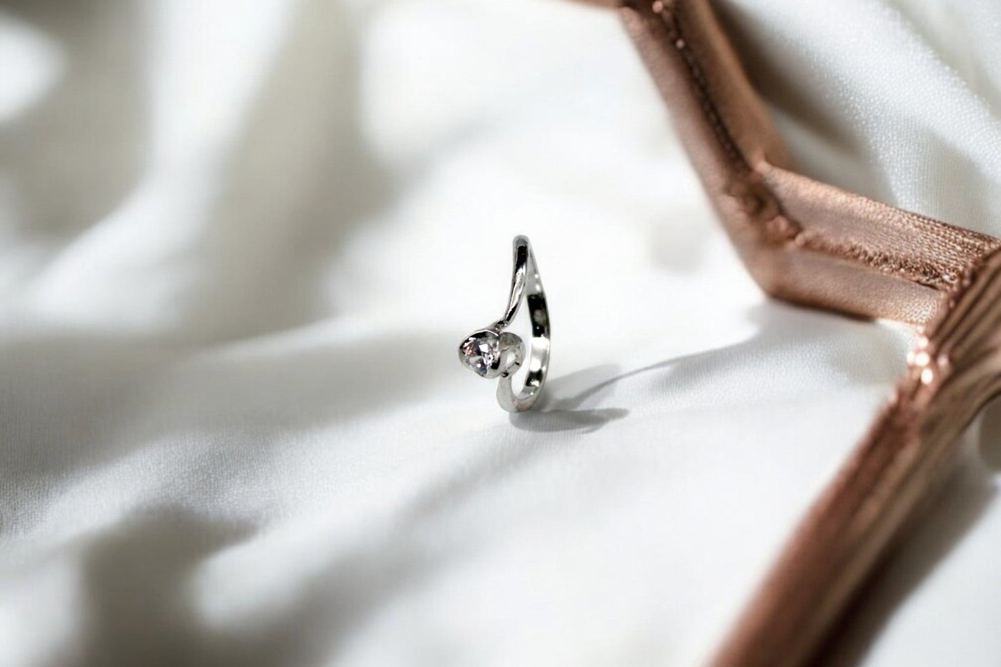 Antique Diamond Stud Ring | 925 Sterling Silver - SACH JEWELS