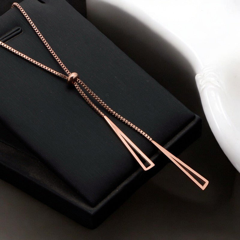 Stylish Necklace | Rose Gold Plated - SACH JEWELS