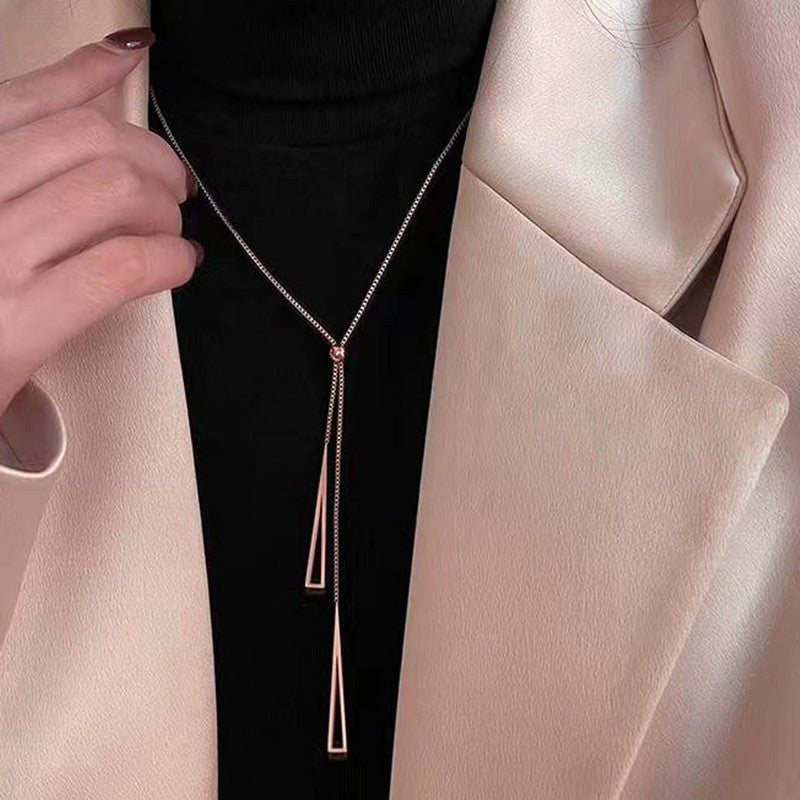 Stylish Necklace | Rose Gold Plated - SACH JEWELS