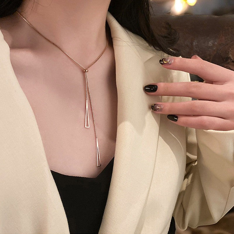 Stylish Necklace | Rose Gold Plated - SACH JEWELS