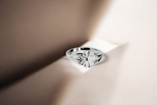 Aesthetic Flower Ring | 925 Sterling Silver - SACH JEWELS
